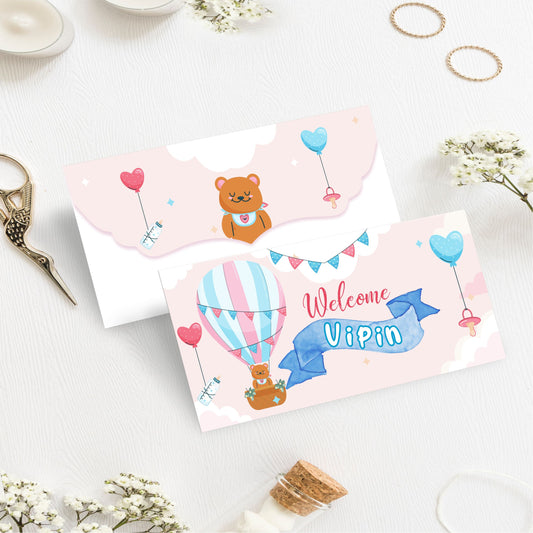 Custom Kids Gift Envelope for Gifting Money Envelopes Little Bear