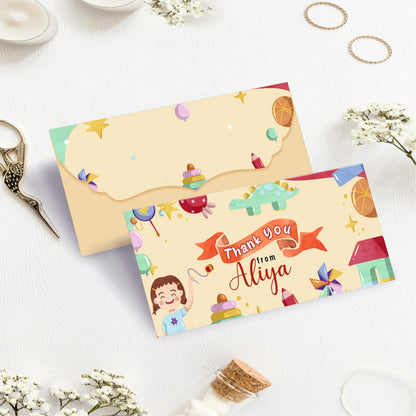 Custom Kids Gift Envelope for Gifting