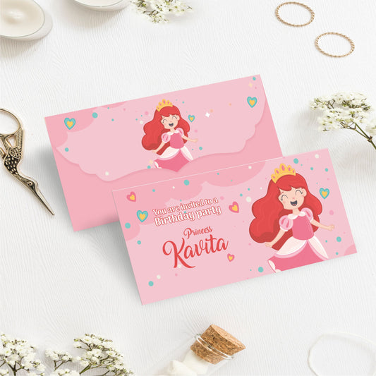 Custom Kids Gift Envelope for Gifting Money Envelopes Princess Theme