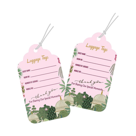 Luggage Tags | Wedding Royal Garden Pink