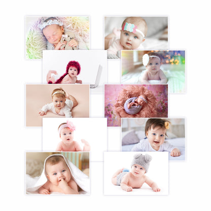 Smiling Baby Wall Posters Set of 10 front view