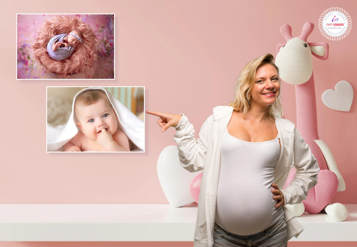 Smiling Baby Wall Posters Set of 10 size and dimensions