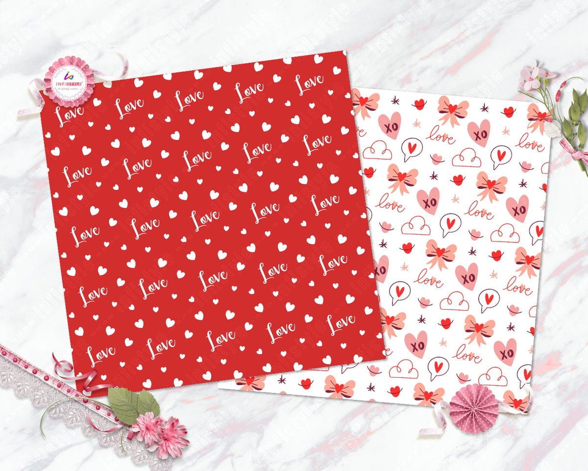 Valentine Craft Paper Pack 250 GSM detail view