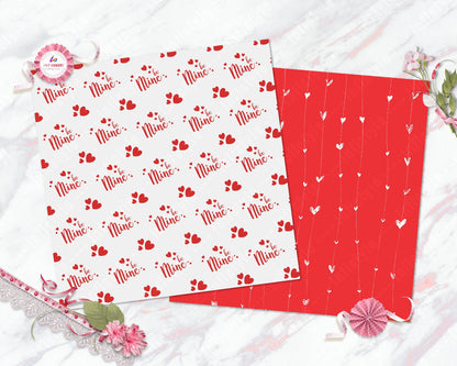 Valentine Craft Paper Pack 250 GSM styled flat lay