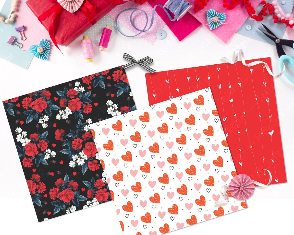 Valentine Craft Paper Pack 250 GSM size and dimensions