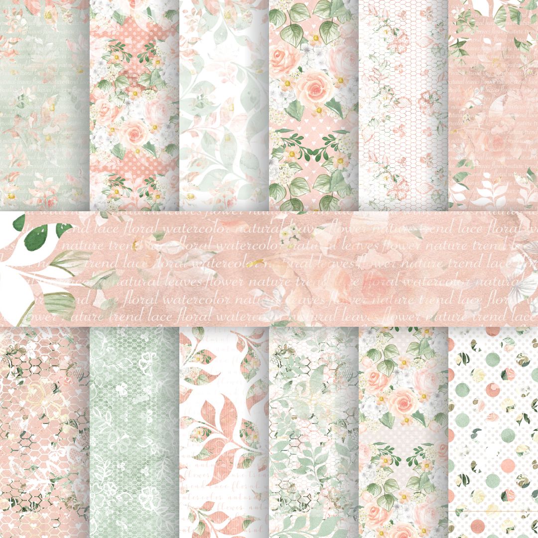 Pastel Pattern Paper 250 GSM Pack of 24