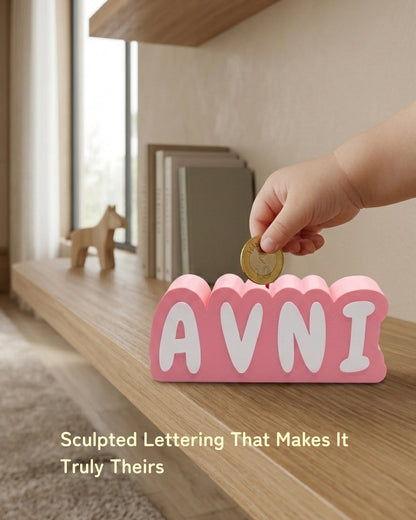 Personalised Name Piggy Bank | Custom 3D Printed Money Box for Kids & Gifting