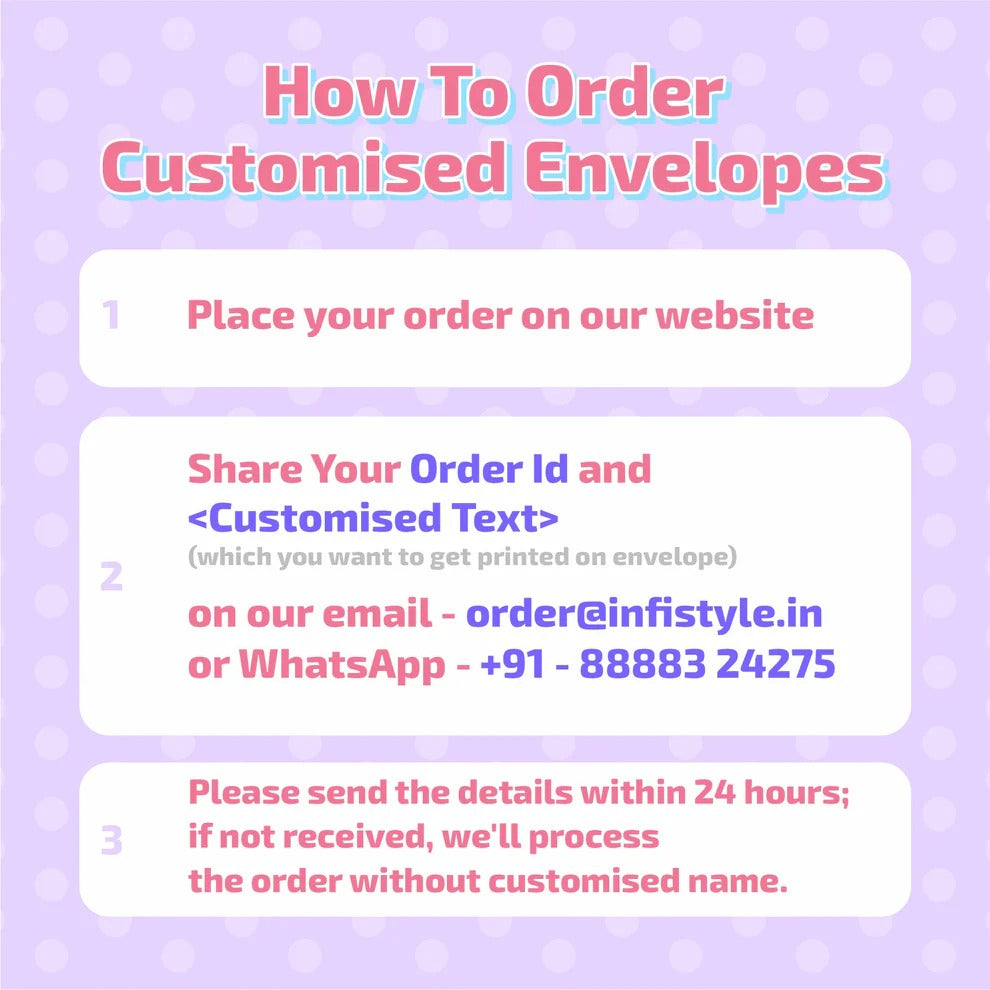 Custom Kids Gift Assorted Envelope for Gifting