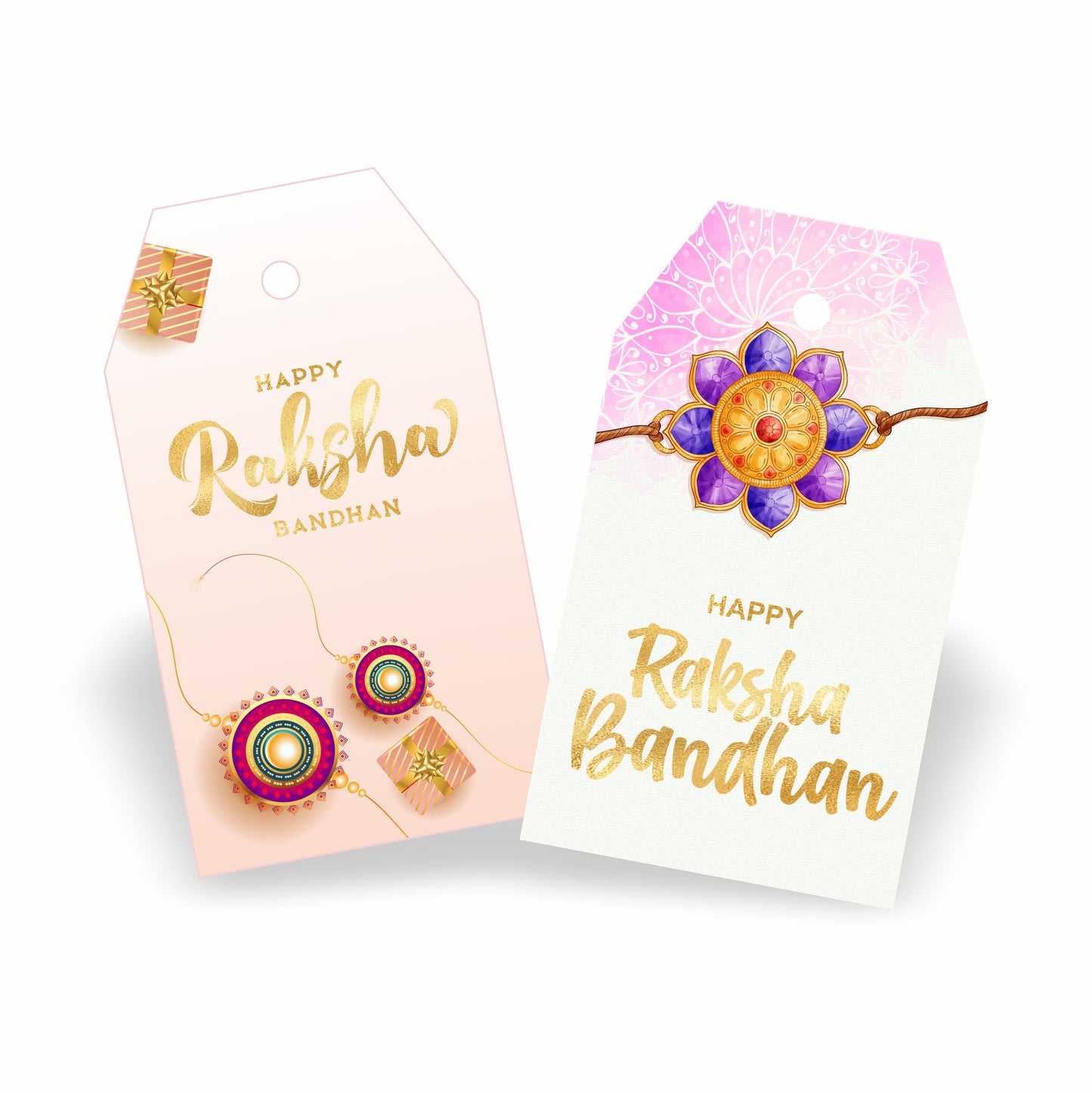 Happy Raksha Bandhan Tags | Rakhi Gift Tags for Brothers & Sisters Hampers