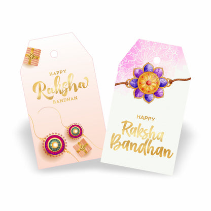 Happy Raksha Bandhan Tags | Rakhi Gift Tags for Brothers & Sisters Hampers