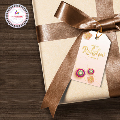Happy Raksha Bandhan Tags | Rakhi Gift Tags for Brothers & Sisters Hampers