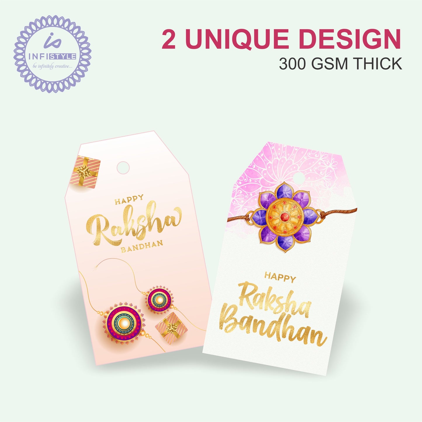 Happy Raksha Bandhan Tags | Rakhi Gift Tags for Brothers & Sisters Hampers