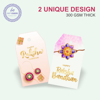 Happy Raksha Bandhan Tags | Rakhi Gift Tags for Brothers & Sisters Hampers
