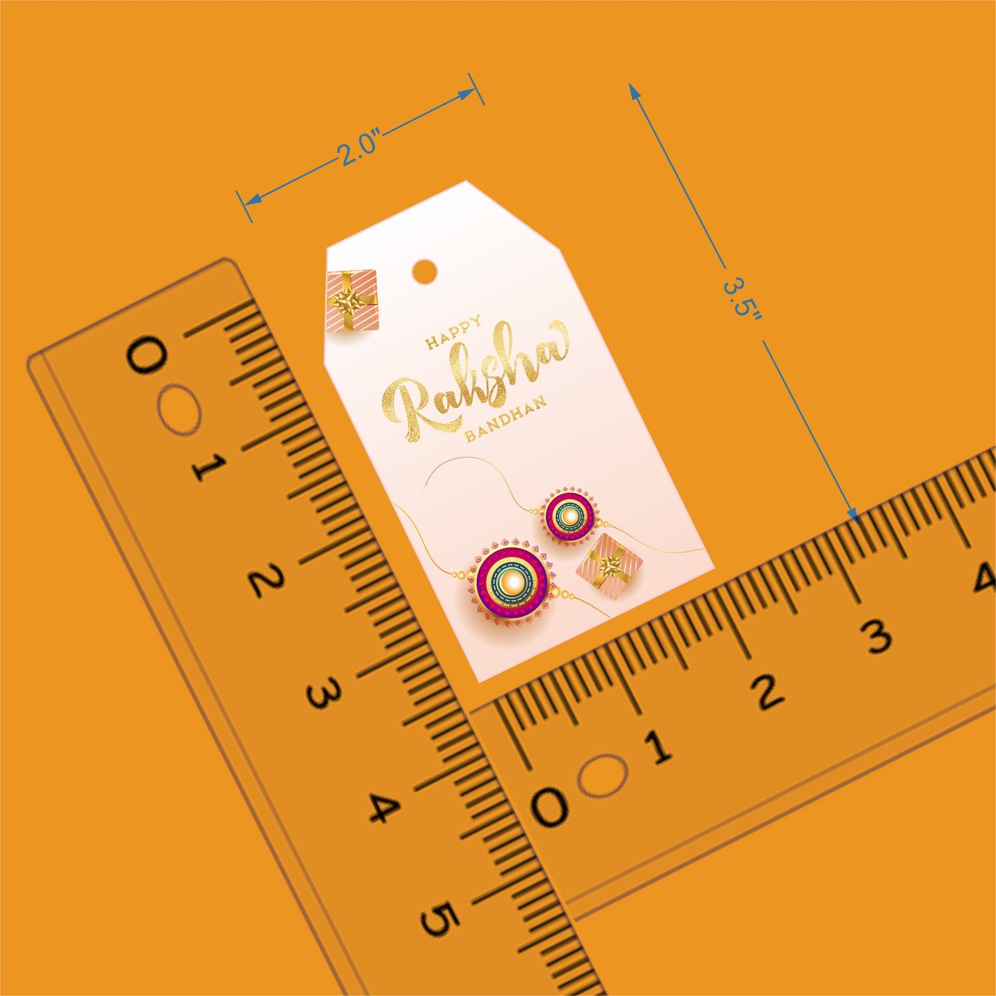 Happy Raksha Bandhan Tags | Rakhi Gift Tags for Brothers & Sisters Hampers