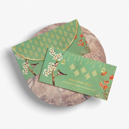 Gold Foil Floral Shagun Envelope