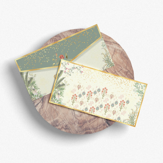 Ivory Golden Detail Shagun Envelope