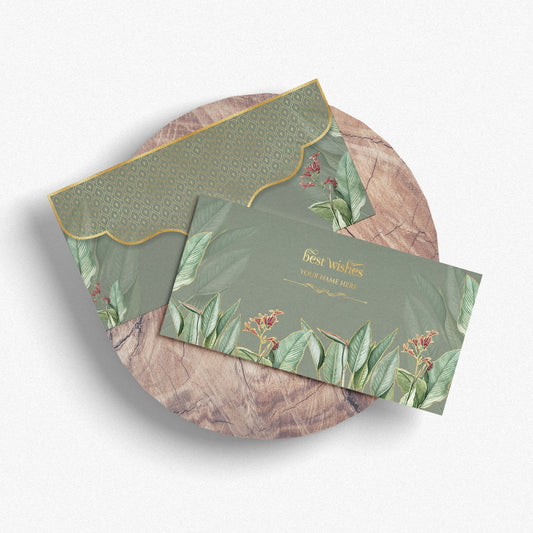 Sage Green Best Wishes Shagun Envelope