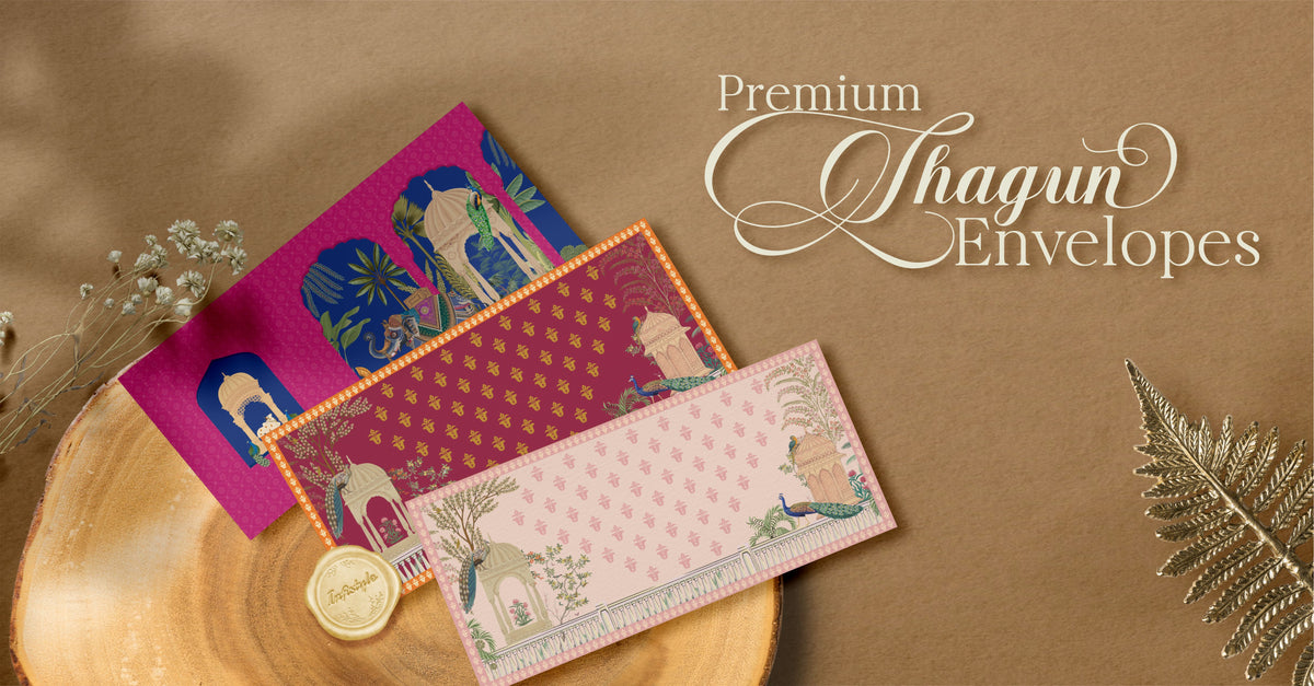 Wholesale gold foil shagun envelopes for US resellers