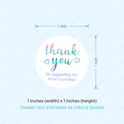 Thank You Stickers Roll for Small Business