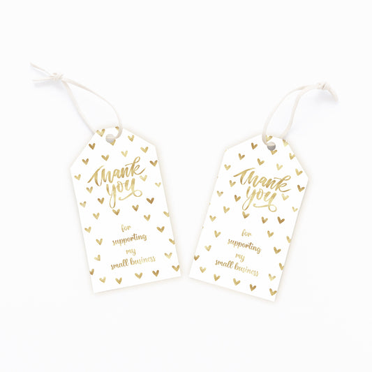 Thank You For Supporting My Business Tags
