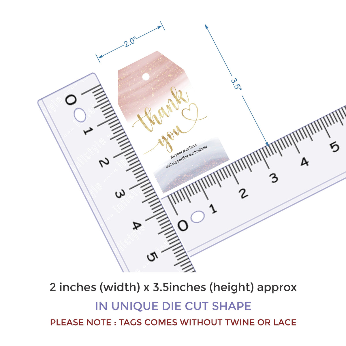 Thank You Tags styled flat lay