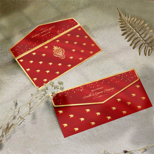 Royal Parade Gold Foil Shagun Envelope front view