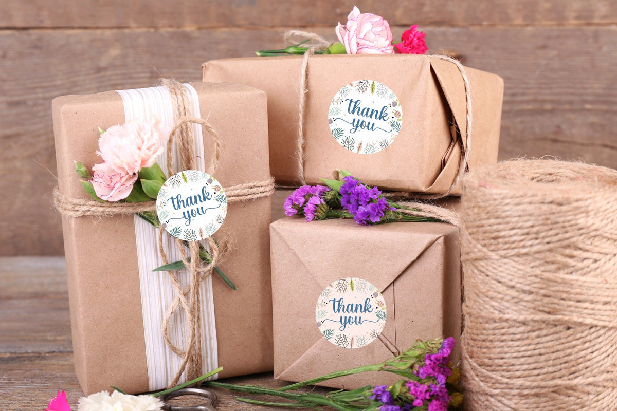 Thank You Labels gift presentation