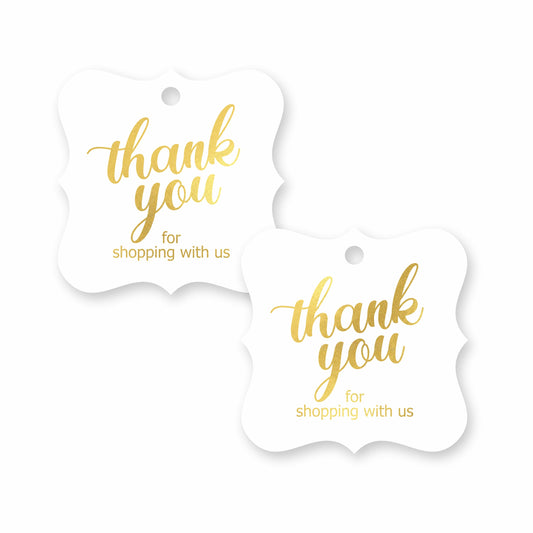Thank You for Shopping with Us Tags
