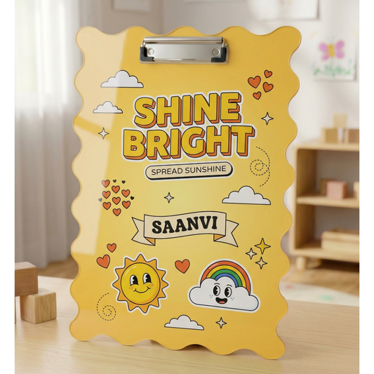 Customized Acrylic Examboard with Name | Personalized Name Examboard