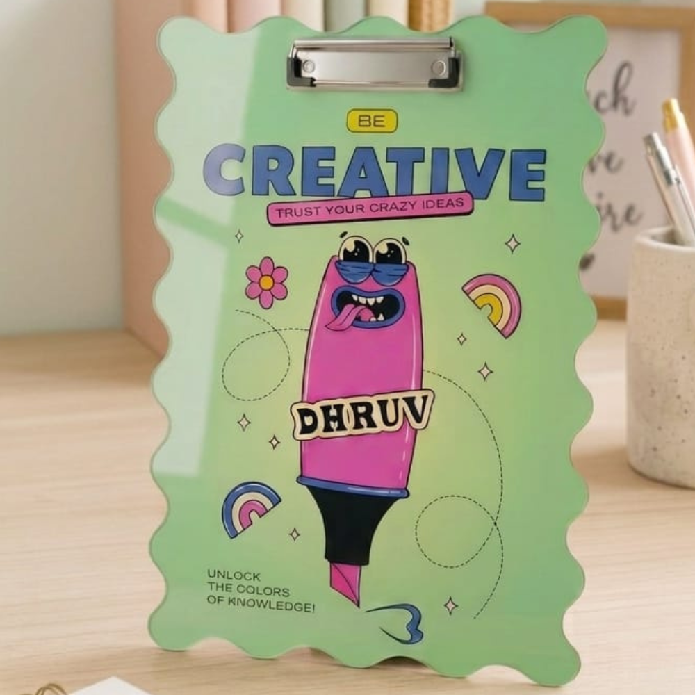Customized Acrylic Examboard with Name | Personalized Name Examboard