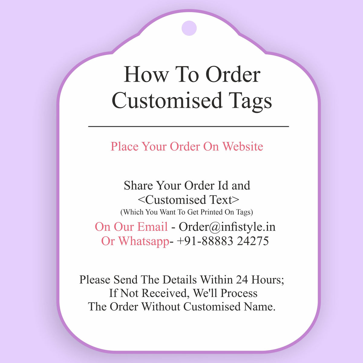 Customised Best Wishes Tags Gold Foil Tags Premium Violet Elegance photo 16