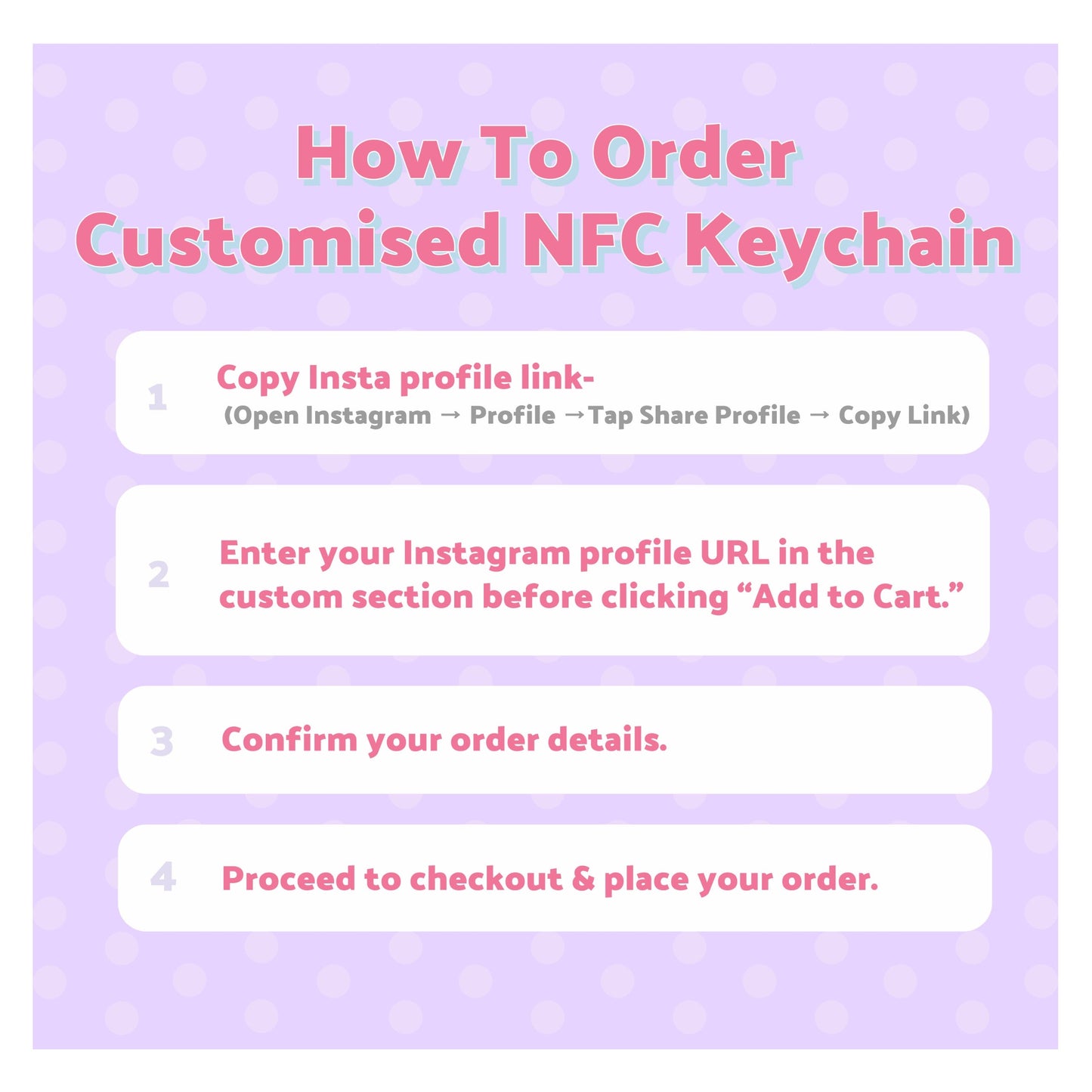 Custom 3D Printed NFC Instagram Keychain