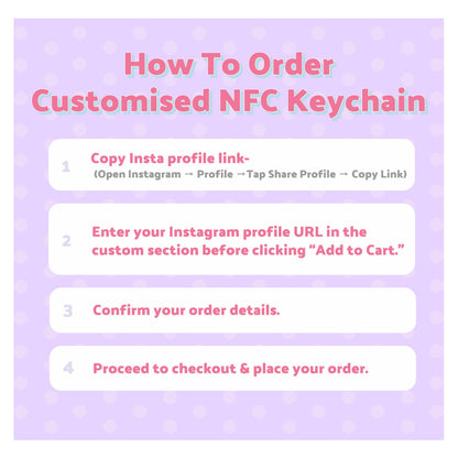 Custom 3D Printed NFC Instagram Keychain