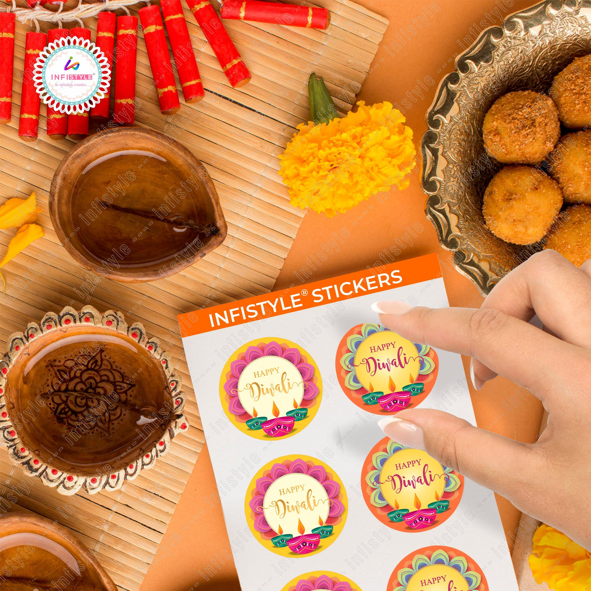 Happy Diwali Stickers for Gifts detail view