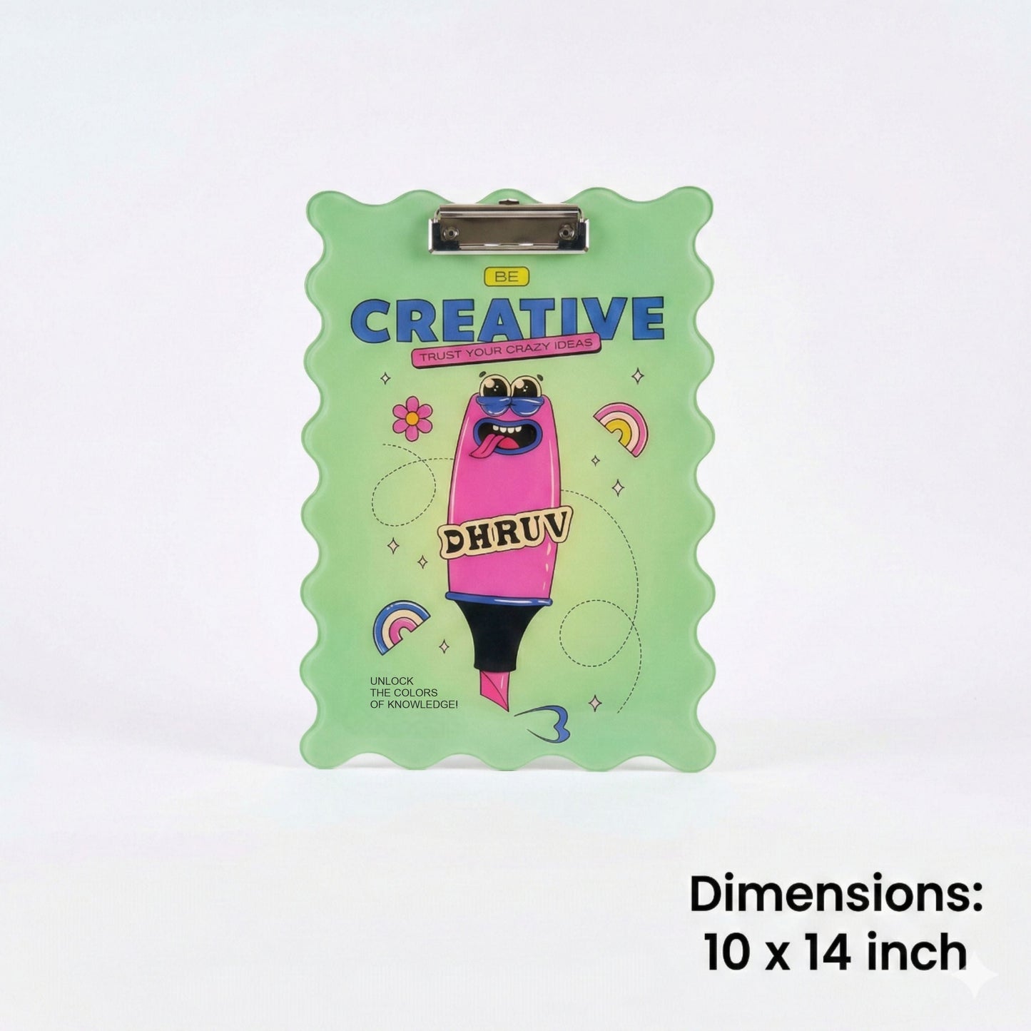 Customized Acrylic Examboard with Name | Personalized Name Examboard